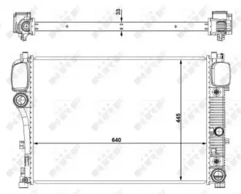 Радиатор, охлаждение двигателя NRF купить