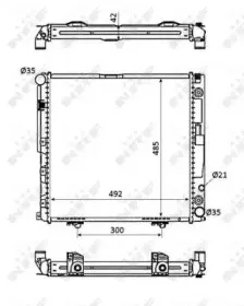 Радиатор, охлаждение двигателя NRF купить