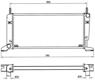 Радиатор, охлаждение двигателя NRF купить
