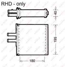 Теплообменник, отопление салона NRF купить