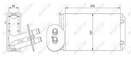 Радиатор печки NRF купить