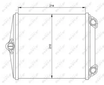 Теплообменник, отопление салона NRF купить