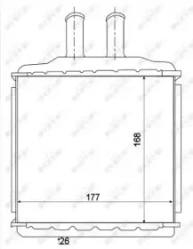 54270 NRF Радіатор опалення NRF купить