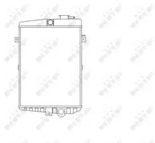 Радиатор, охлаждение двигателя NRF купить