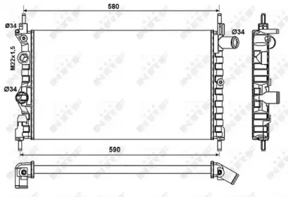 Радиатор, охлаждение двигателя NRF купить
