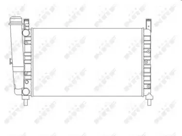 Радиатор, охлаждение двигателя NRF купить