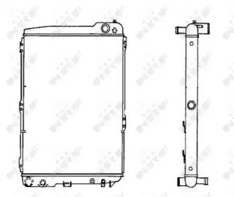 Радиатор, охлаждение двигателя NRF купить