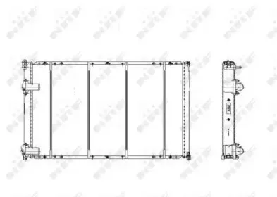Радиатор, охлаждение двигателя NRF купить