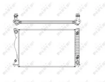 Радиатор, охлаждение двигателя NRF купить