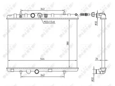 58226A NRF Радіатор охолодження NRF купить