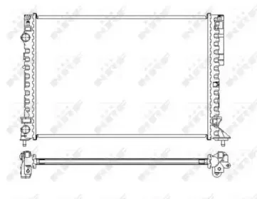 Радиатор, охлаждение двигателя NRF купить