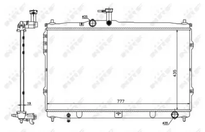 Радиатор, охлаждение двигателя NRF купить