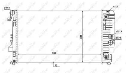 Радиатор, охлаждение двигателя NRF купить