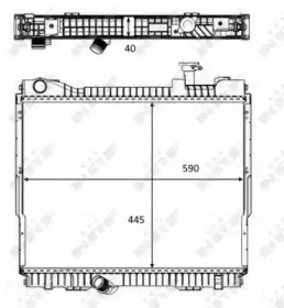 Радиатор, охлаждение двигателя NRF купить