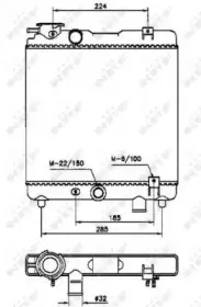 Радиатор, охлаждение двигателя NRF купить