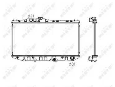 Радиатор, охлаждение двигателя NRF купить