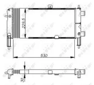 Радиатор, охлаждение двигателя NRF купить