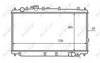 Радиатор, охлаждение двигателя NRF купить