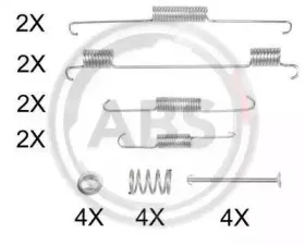 Комплектующие, тормозная колодка A.B.S. купить