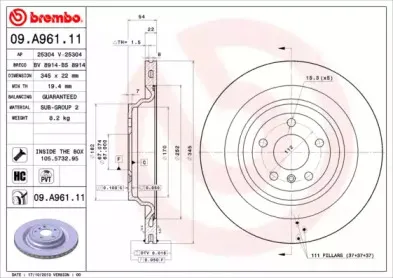 Тормозной диск A.B.S. купить