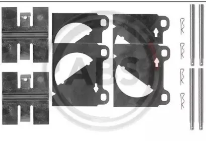 Комплектующие, колодки дискового тормоза A.B.S. купить