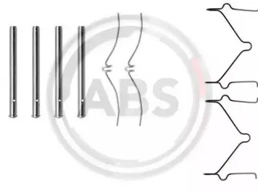 Комплектующие, колодки дискового тормоза A.B.S. купить