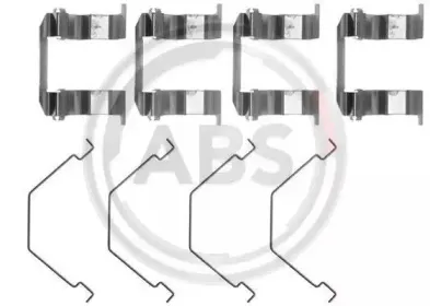 Комплектующие, колодки дискового тормоза A.B.S. купить