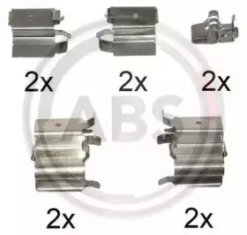 Комплектующие, колодки дискового тормоза A.B.S. купить