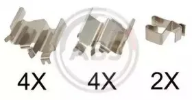 Комплектующие, колодки дискового тормоза A.B.S. купить