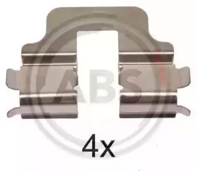 Комплектующие, колодки дискового тормоза A.B.S. купить