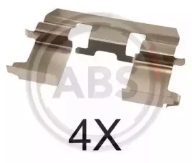 Комплектующие, колодки дискового тормоза A.B.S. купить