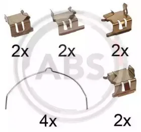 Комплектующие, колодки дискового тормоза A.B.S. купить