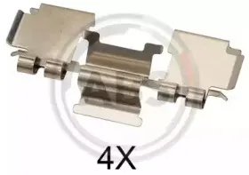 Комплектующие, колодки дискового тормоза A.B.S. купить