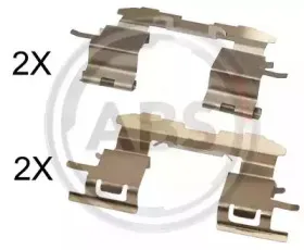 Комплектующие, колодки дискового тормоза A.B.S. купить