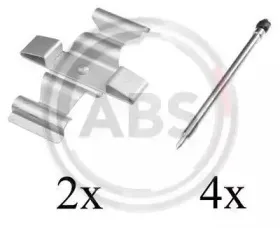 Комплектующие, колодки дискового тормоза A.B.S. купить