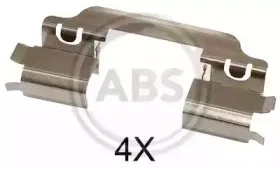 Комплектующие, колодки дискового тормоза A.B.S. купить