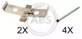 Комплектующие, колодки дискового тормоза A.B.S. купить