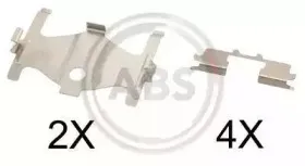 Комплектующие, колодки дискового тормоза A.B.S. купить