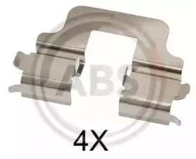 Комплектующие, колодки дискового тормоза A.B.S. купить