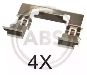 Комплектующие, колодки дискового тормоза A.B.S. купить