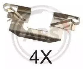 Комплектующие, колодки дискового тормоза A.B.S. купить