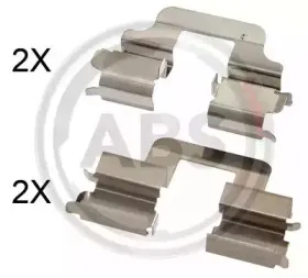 Комплектующие, колодки дискового тормоза A.B.S. купить