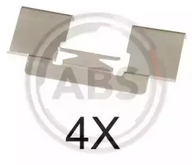 Комплектующие, колодки дискового тормоза A.B.S. купить