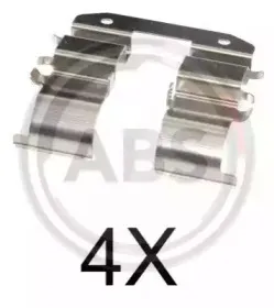 Комплектующие, колодки дискового тормоза A.B.S. купить