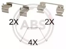 Комплектующие, колодки дискового тормоза A.B.S. купить