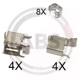 Комплектующие, колодки дискового тормоза A.B.S. купить