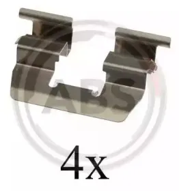 Комплектующие, колодки дискового тормоза A.B.S. купить