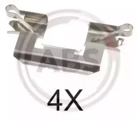 Комплектующие, колодки дискового тормоза A.B.S. купить