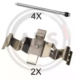 Комплектующие, колодки дискового тормоза A.B.S. купить