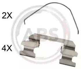 Комплектующие, колодки дискового тормоза A.B.S. купить
